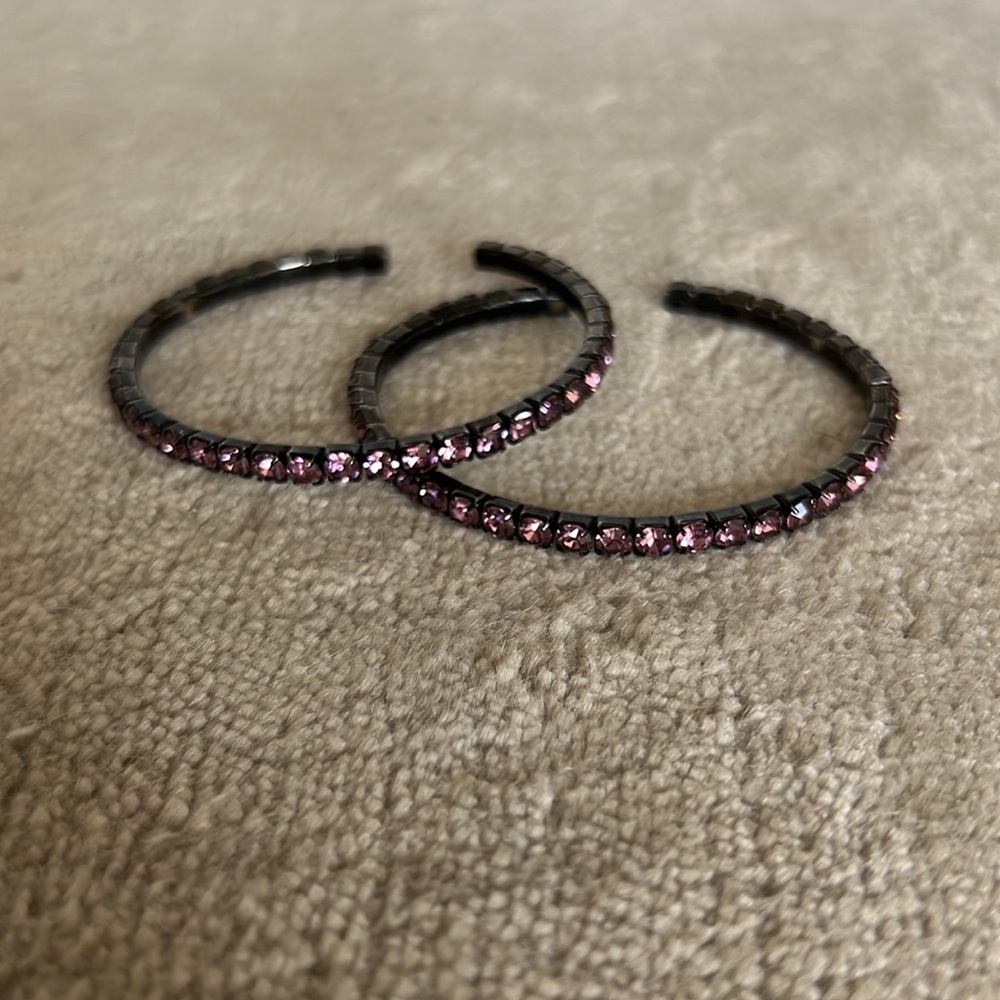 2 crystal bangles - Picture 2 of 4